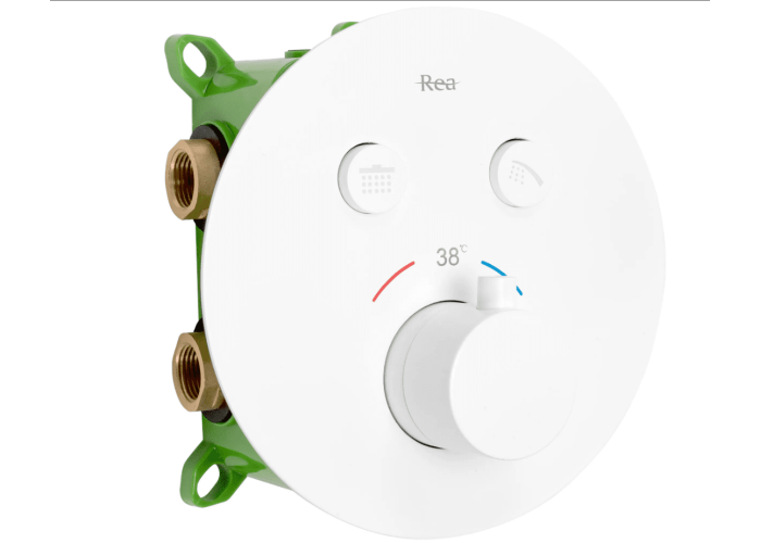 Душовий Гарнітур REA LUNGO MILER Білий BOX Термостат REA-P6614