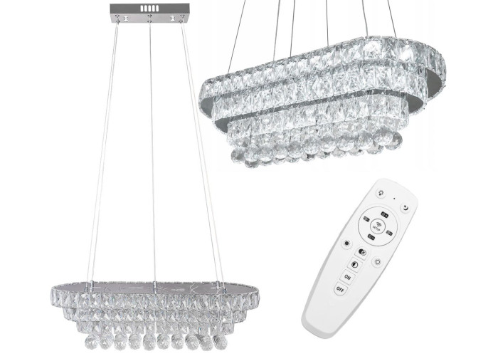 Люстра Кристал LED 102W Пульт APP417-CP OSW-65015