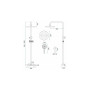 Душовий Гарнітур REA Savio Led Хром REA-P8544