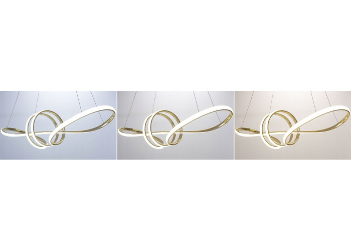 Люстра LED + Пульт APP824-CP Золото OSW-06662