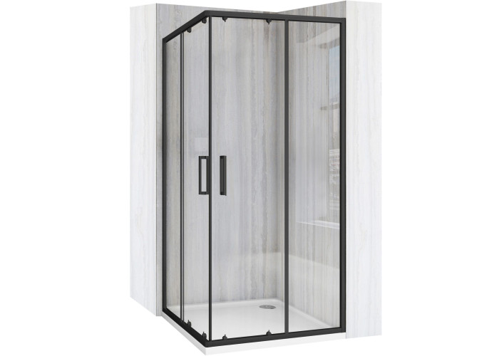 Душова Кабіна Rea City 80x80 Чорний REA-K6448