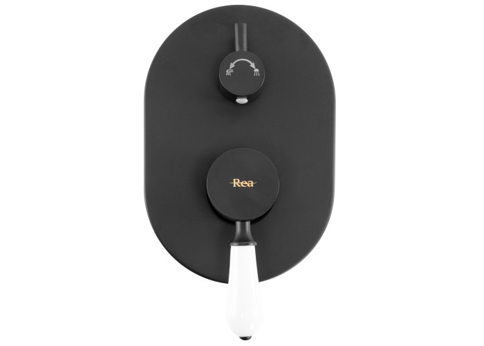 Душовий Гарнітур Rea Serra Чорний + BOX REA-B1143