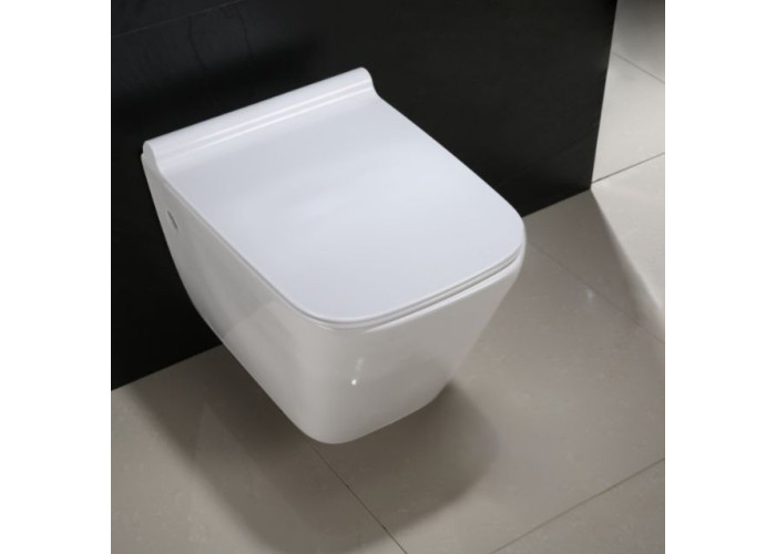 Унітаз REA Ryan Rimless Duroplast Slim REA-C7400
