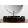Умивальник Rea Nadia Black Marble Shiny REA-U0539