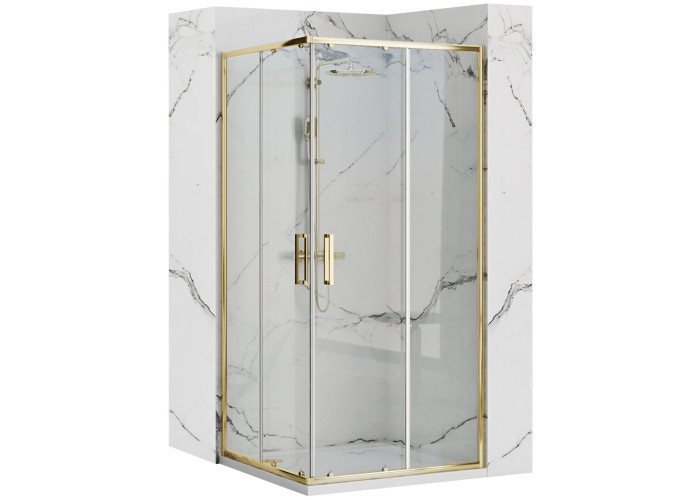 Душова Кабіна Rea Punto 80x80 Золото REA-K6441