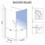 Душова Кабіна REA Maxim 80x80 P REA-K0268