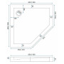 Душова Кабіна DIAMOND Золото 90x90 REA-K6615