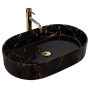 Умивальник Rea Nadia Black Marble Shiny REA-U0539