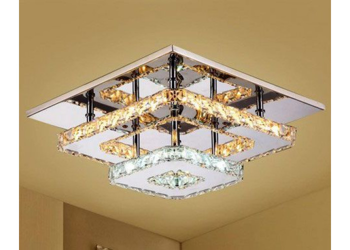 Люстра Кристал LED 24W Квадратна APP409-C APP410-C OSW-65007