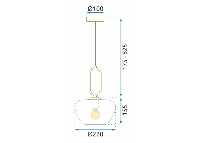 Люстра Loft APP1074-1CP OSW-00679