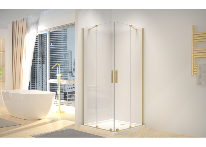Душова кабіна REA Montana Double Золото Мат 80x100 REA-K6635