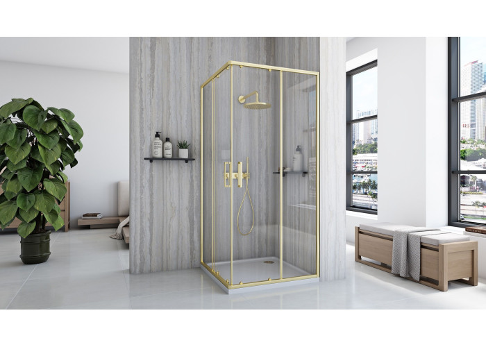 Душова Кабіна Rea City 90x90 Золото Мат REA-K6443