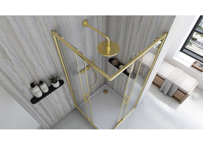 Душова Кабіна Rea City 90x90 Золото Мат REA-K6443