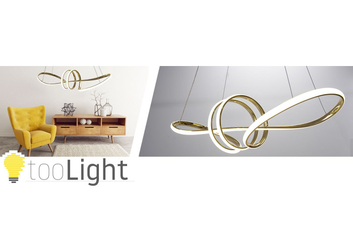 Люстра LED + Пульт APP824-CP Золото OSW-06662