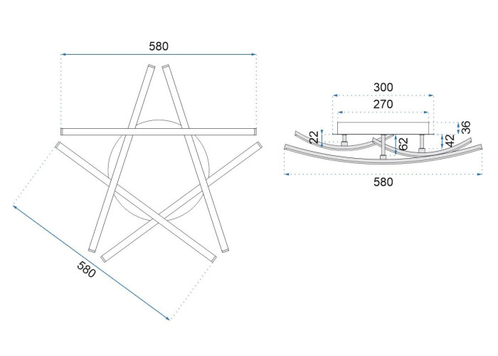 Люстра LED APP399-C OSW-06915