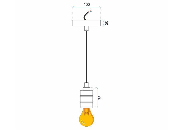 Люстра Чорний APP342-1CP