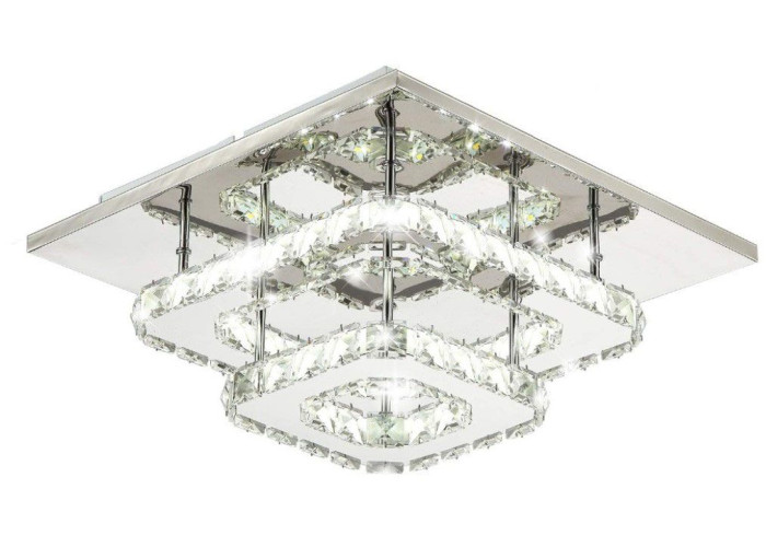 Люстра Кристал LED 24W Квадратна APP409-C APP410-C OSW-65007