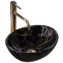 Умивальник Rea Sofia Mini Black Marble Shiny REA-U6963