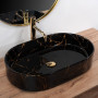 Умивальник Rea Nadia Black Marble Shiny REA-U0539