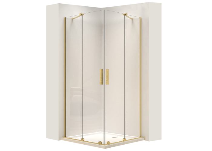 Душова кабіна REA Montana Double Золото Мат 90x90 REA-K6636
