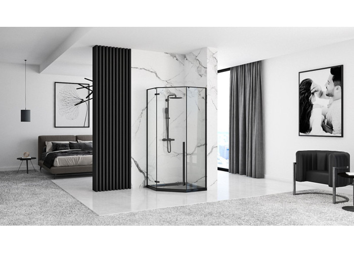 Душова Кабіна REA Душова Кабіна REA 80x80 Чорний Мат REA-K6900