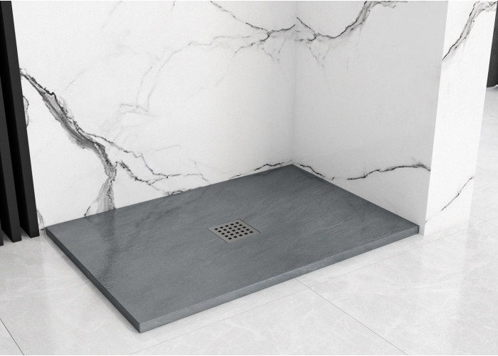 Душовий Піддон REA ROCK 90x120x3,5 Сірий REA-K4584