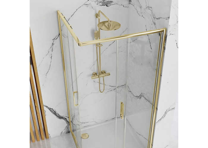 Душова Кабіна Rea Punto 80x80 Золото REA-K6441
