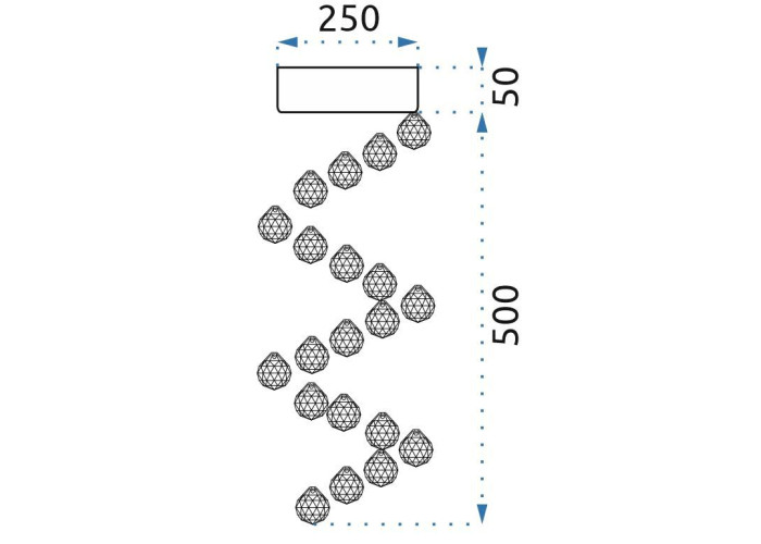 Люстра Кристал APP785-1C OSW-05036