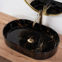 Умивальник Rea Nadia Black Marble Shiny REA-U0539