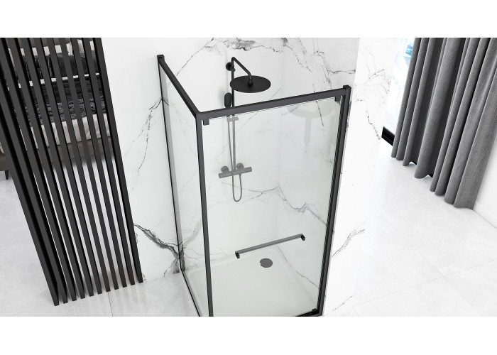 Душова Кабіна REA Space In Чорний 80x100 REA-K8882