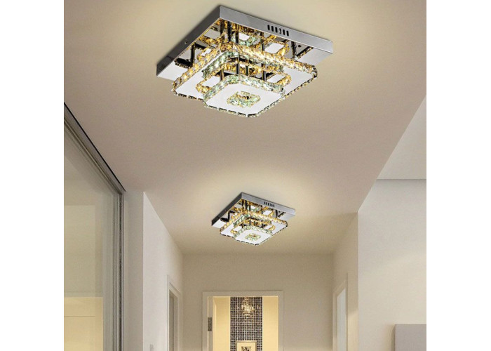 Люстра Кристал LED 24W Квадратна APP409-C APP410-C OSW-65007