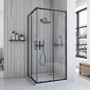 Душова Кабіна Rea City 80x80 Чорний REA-K6448