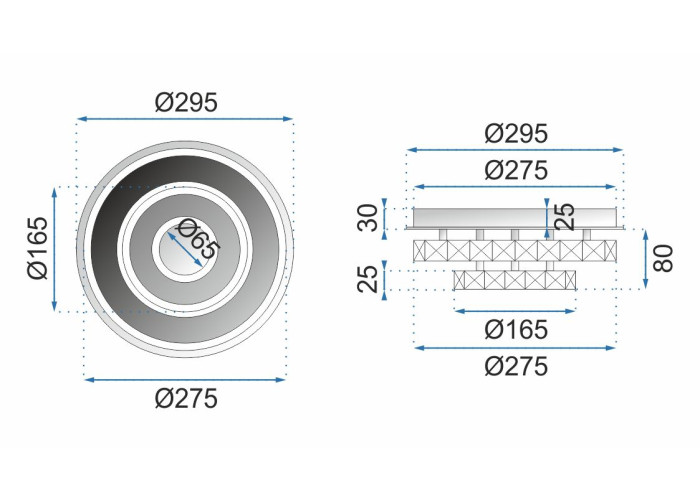 Люстра LED APP411-C OSW-65009