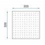 Верхній Душ Rea Ultra Slim Square 30x30 Золото REA-P0651