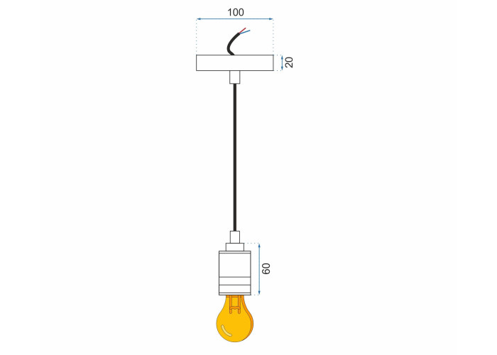 Люстра Хром Чорний APP350-1CP