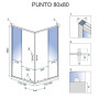 Душова Кабіна Rea Punto 80x80 Золото REA-K6441
