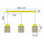 Люстра Кристал srebrna APP728-3CP OSW-06876