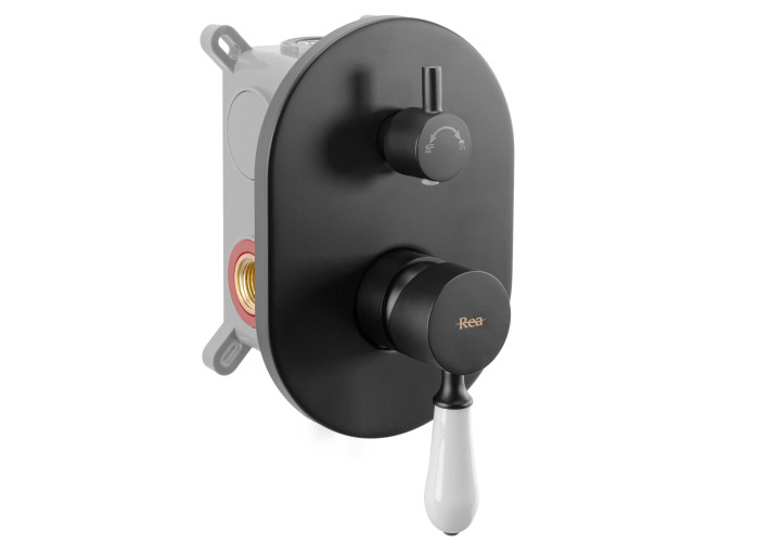 Душовий Гарнітур Rea Serra Чорний + BOX REA-B1143