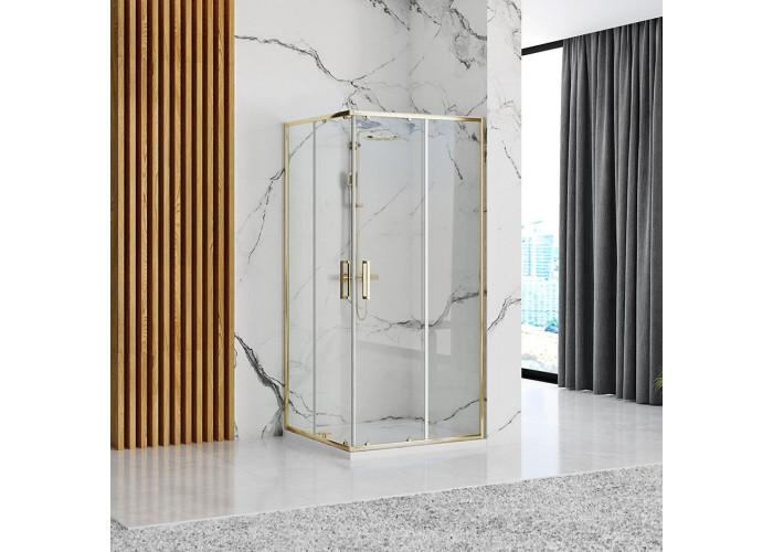Душова Кабіна Rea Punto 80x80 Золото REA-K6441