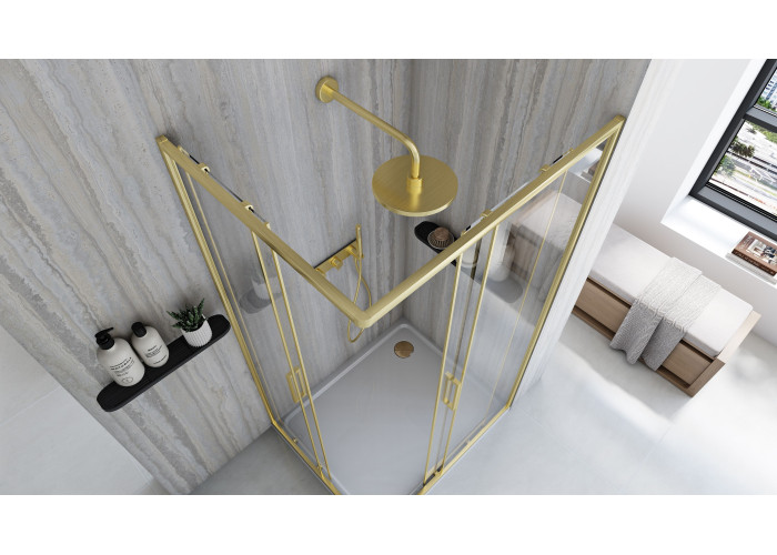 Душова Кабіна Rea City 80x100 Золото Мат REA-K6445