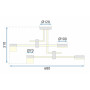 Люстра LED APP1001-4C OSW-07533