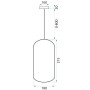 Люстра Стельова LED Скляна APP444-CP