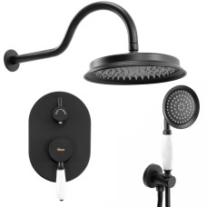 Душовий Гарнітур Rea Serra Чорний + BOX REA-B1143
