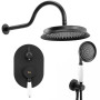 Душовий Гарнітур Rea Serra Чорний + BOX REA-B1143